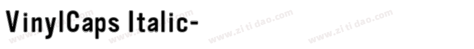 VinylCaps Italic字体转换